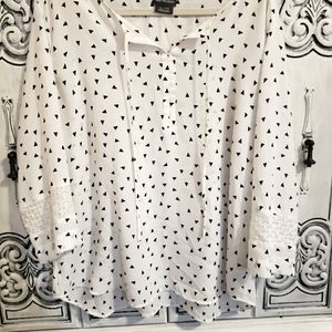 Van heusen white dress top xl